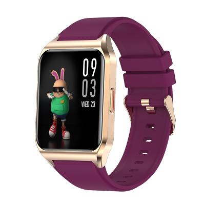 China New Touch Screen Style Smart Watch For Woman Payment Body Temperature Gel Band Smartwatch Band H60 for sale