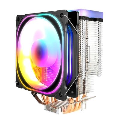 China Cooler CPU Cooler Master RGB Gaming CPU Cooler 4 120mm Copper Heat Pipes for sale