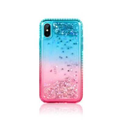 China Shockproof For Iphone 11 Cell Phone Cases Custom Designer For Samsung Galaxy S10 Pink Shockproof Quicksand Liquid Diamond I p mobile for sale