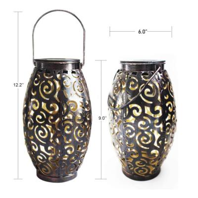 China Hot Sale Traditional Yard Used Solar Lantern Lights Garden Decorations Waterproof Garden Solar Outdoor Lights for sale