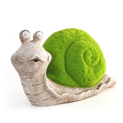 China Feng Shui Hot Sales New Design Snail Resin Decoration The Other Solar Garden Ornament Resin Garden Light for sale