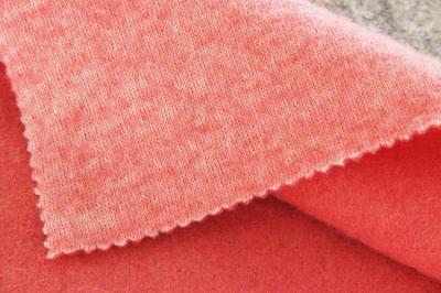 China natural dressmaking Plain knitted wool solid color fabric 420G / M Weight for sale