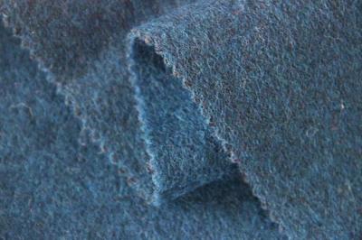 China Deep Blue Velvet Felt Wool Solid Color Fabric Australia Dressmaking Material for sale