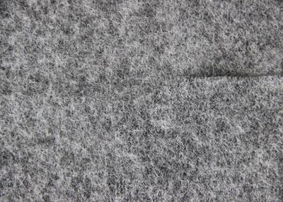 China 50% Woollen 50% Viscose Dress Fabric , Grey Micro Merino Wool Fleece Fabric for sale