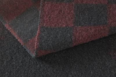 Chine Hommes rouges et tissu noir de toile pour chemises de laine de plaid, tissu de laine épais lavable à vendre