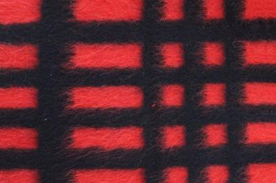 China Modern Plaid Style Check Wool Fabric For Blanket 590G / M Weight for sale