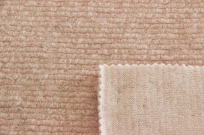 China Soft Stripe Style Pink Wool Material Solid Color Fabric For Scarf for sale