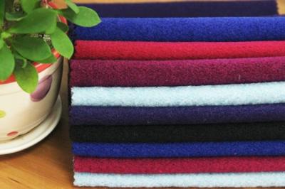 China Plain Brushed Wool Polyster Blended Winter Coat Fabric Touch Well for sale