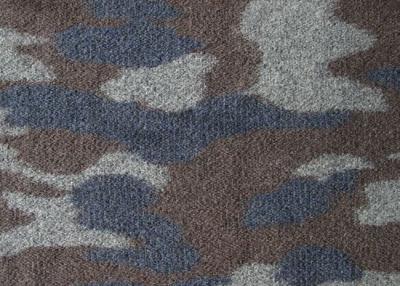 China Coarser Texture Camouflage Knit Wool Fabric For Dressmaking Oem Acceptable for sale