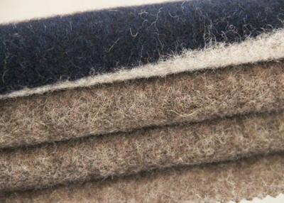 China Four - Color Polyster Jacquard Sheep Shearling Striped Wool Fabric With Good Handle for sale