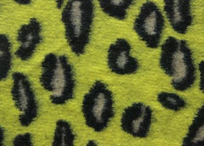 China Wild Animal Leopard Style Knit Wool Jacquard Fabric By The Metre for sale