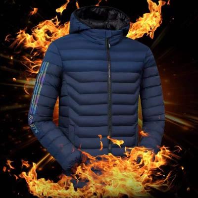 China Sustainable Hot Sale Mens Winter Heavy Jacket Bubble Stripper Jacket Thick Coats Men's Jacket for sale