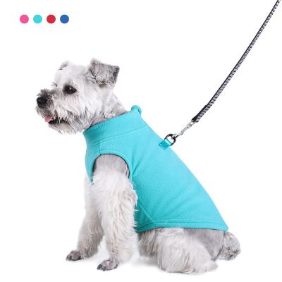 China Sustainable Fleece Dog Clothes Warm Winter Pet Vest Zipper Jacket Coat For Small Medium Dogs Cats Pug Chihuahua Ropa Para Perros for sale