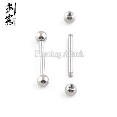 China Punk Barbell Surgical Steel Micro Body Barbell Tongue Piercing Jewelry for sale