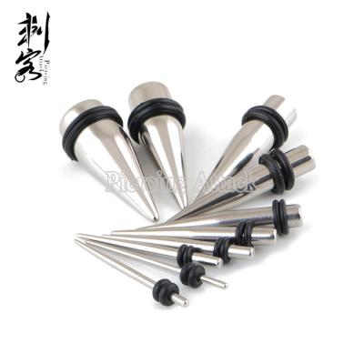 China Fashionable Body Jewelry Steel Ear Tapes Steel Ear Expander for sale