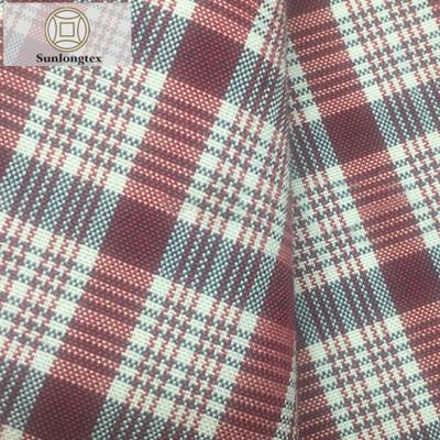 China Anti pill hot sale high quality plaid clothing fabric for clothes waterproof windproof dimensional cotton blend fabric for sale