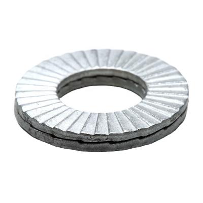 China Internal ZINC STEEL FLAKE COATED Self Locking Washer Stainless Steel Tooth DIN25201 Nord Wedge Lock Washer for sale