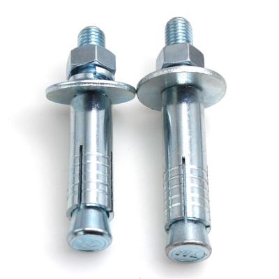 China M 12*100 Steel Sleeve Anchor Elevator Expansion Anchor Bolt With Hex Nuts Gasket Elevator Bolt for sale