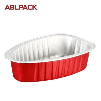 China For ABLPACK 100ml Food Grade Baked Food Cheese Cup Aluminum Foil Wrapping Baking Food Container for sale