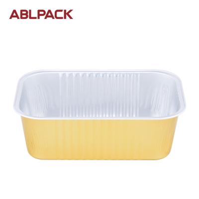 China OEM Logo 1035ML Food Disposable Lid Aluminum Foil For Disposable Food Packaging Aluminum Tray Container for sale