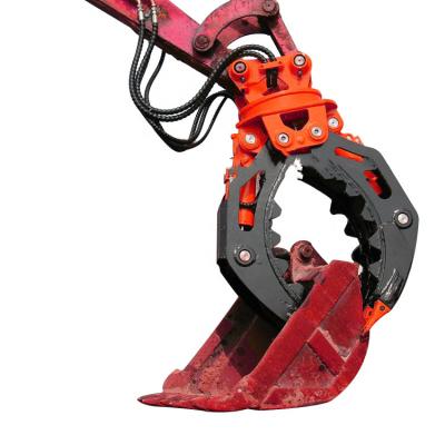 China Cultivate hydraulic stone grapple scrap metal grapple rock grapple for 1-40t excavator for sale