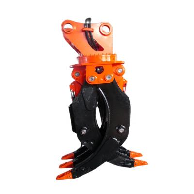 China Cultivates Five Finger Bucket Hydraulic Magnetic Sorting Rotating Excavator Grapple For Backhoes for sale