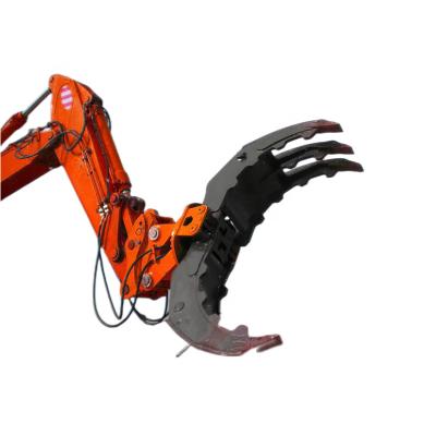 China Hydraulic Farms Stone Grapple Bucket Excavator with Rotator for sale