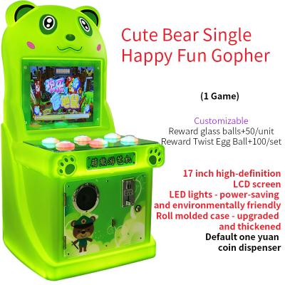 China Money coins Pusher Game Happy Mole Tapping Game for sale