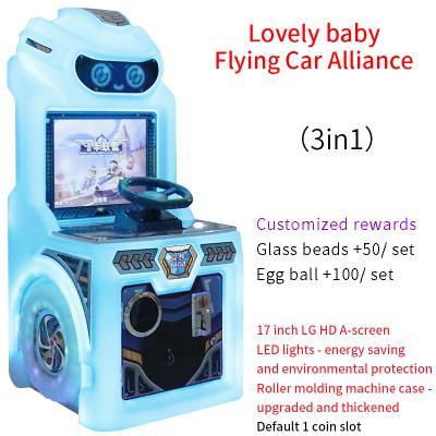 China Arcade Car Racing Machine Baby Coin Mall Robot Children Speeding Car Alliance Game for sale