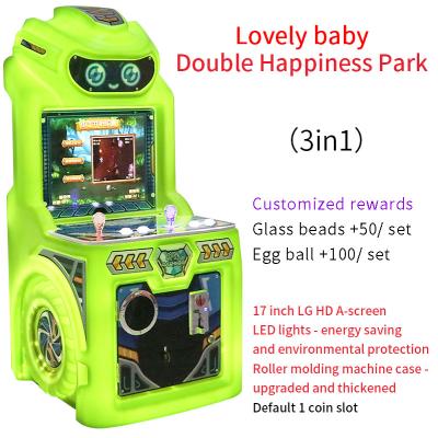 China coin-operated amusement devices game coin op  Two Person Happy Park Joystick Game for sale