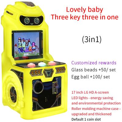 China Coin-operated Arcade Gaming te koop Coin Pusher Three Key Three In One Button Game Te koop