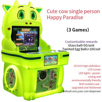 China Arcade Machines Joystick Rocker Game Single Person Happy Park Game Machine for sale