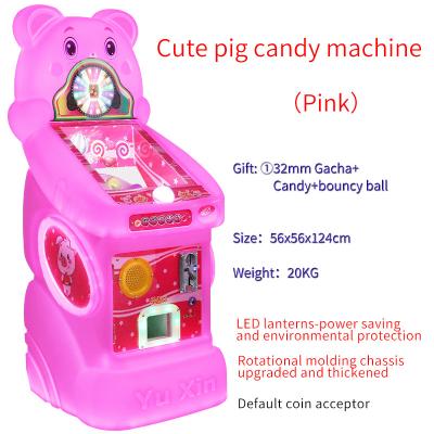 China Playful Pig Colorful Candy Dispenser coin operated game machine Characters Endless Fun Ideal Gift For Kids for sale