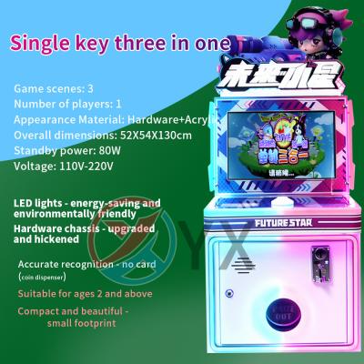 China Explosive Button Coin Operation , Future Little Star Games , Children'S Arcade Single Key Game Console Released for sale