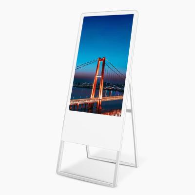 China Indoor Android 7.1 OS Free Digital Posters Movable 55 Inch Android Free Digital Posters for sale