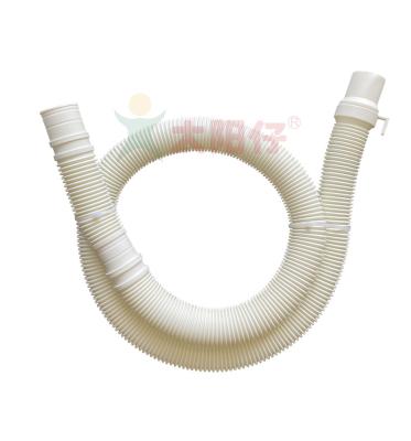 China Manguera Para Lavadora de Alta de PE Calidad PP Washing Machine Drain Hose with Strip Connectors, Flexible Drain Hose for sale