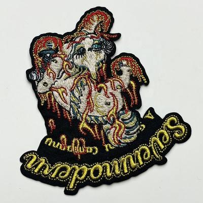 China Viable Factory Customized Garment Logo Embroidery Patch Twill Embroidered Patch Kennel Patch For Apparel for sale