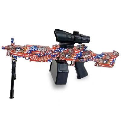 China Electric Toy Large Machine Gun Toys Hydrogel Ball Firearm Children Electronic High Speed ​​Shockwave Toys for sale