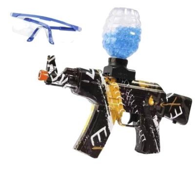 China Hydrogel Electronic Ball Electric Toy AKM Burst Toy Gun With Soft Ammo for sale