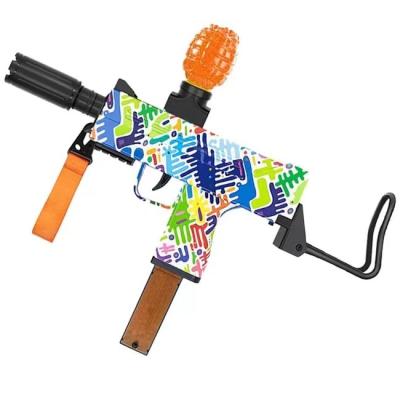 China Electronic Toy Children's Gel Ball Electric Shock Wave Bursting Disc Toy Gun Outdoor Activities Uzi Firearm for sale