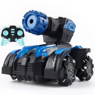 China New Design 2.4GHz Water Bomb Shooting Battle Stunt Car Kids Remote Control Lights Toys for sale