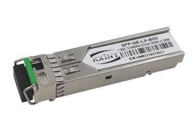 Chine Émetteur-récepteur 1,25 optique du module LC SX de SFP de fibre de Gigabit Ethernet sort 20km T1550 R1310nm de 1 paires à vendre