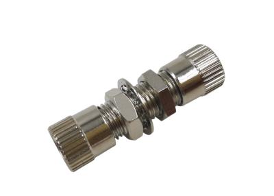 China Metal Sleeve Fiber Optic Coupler SMA 905 Laser Simplex Adpters Flange Type SM SX for sale