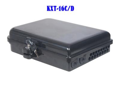 China 24 Core Outdoor Fiber Optic Distribution Box ABS PC Wall Hanging Pole Installation for sale