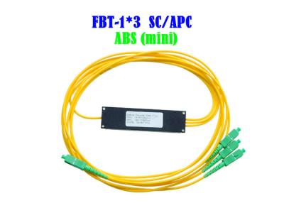 China Small Network Optical WDM 1×3 Fiber SC APC Connector ABS High Reliability for sale