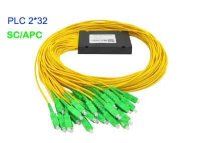 China ABS Box Fiber Optic PLC Splitter 3.0mm G657A1 SC/APC 17.2dB Insertion Loss G657A1 for sale