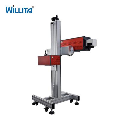 China Willita 20W30W50W Flying Model Industrial Expity Date Plastic Bottle Dynamic Co2 Laser Marking Machine for sale