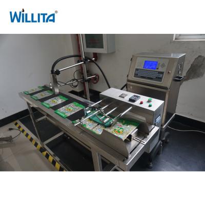 China High speed food Package Plastic bags pagination machine for date code inkjet printer for sale