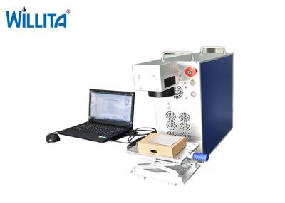 China 10W 20W 30W Mini Fiber Laser Marking Printing Machine For Jewelry Metal Material for sale