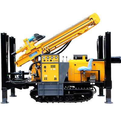 China Water Wells Rock Drill Rig Portable Crawler 200M Depth Air Hydraulic Water Well Drilling Rig for sale